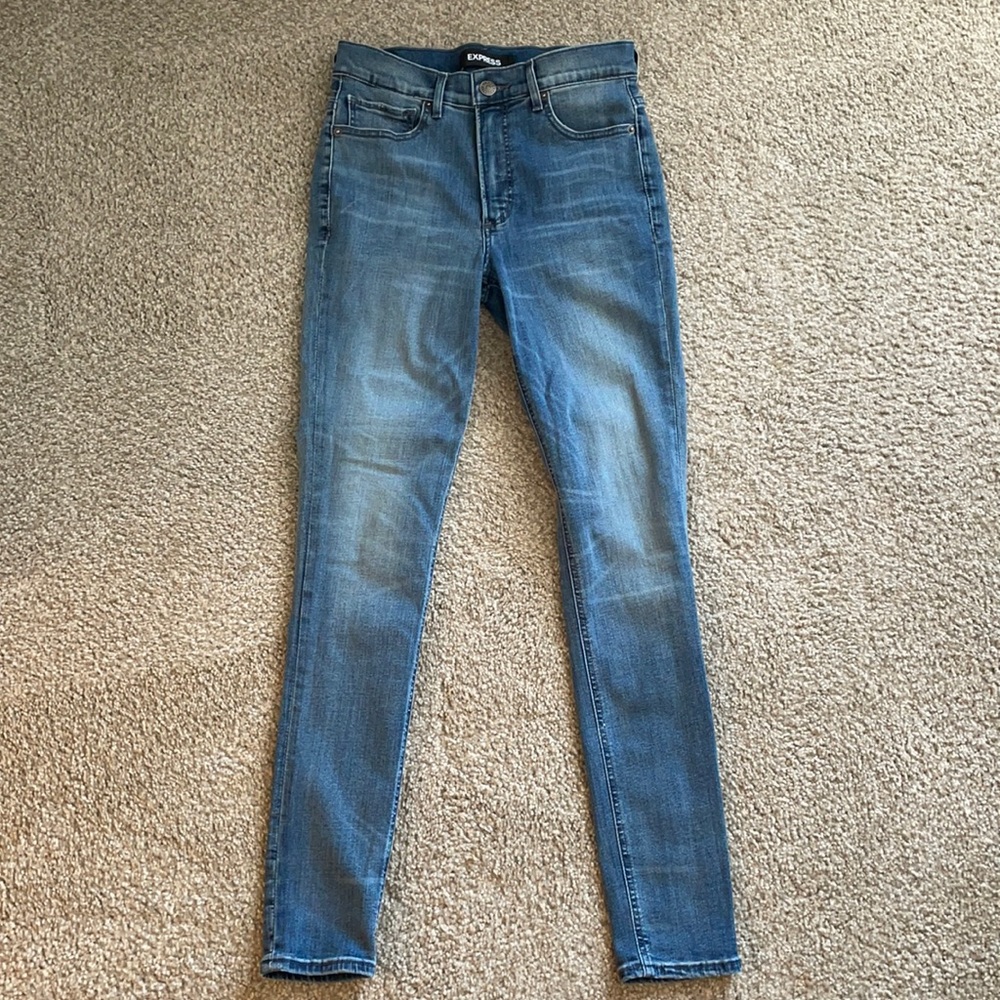 Express High Rise Stretch Denim legging/jegging